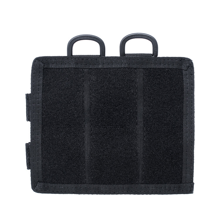 Hook & Loop Panel MOLLE Patch Converter Adapter with Kit Bag Tactical Mesh Pouch