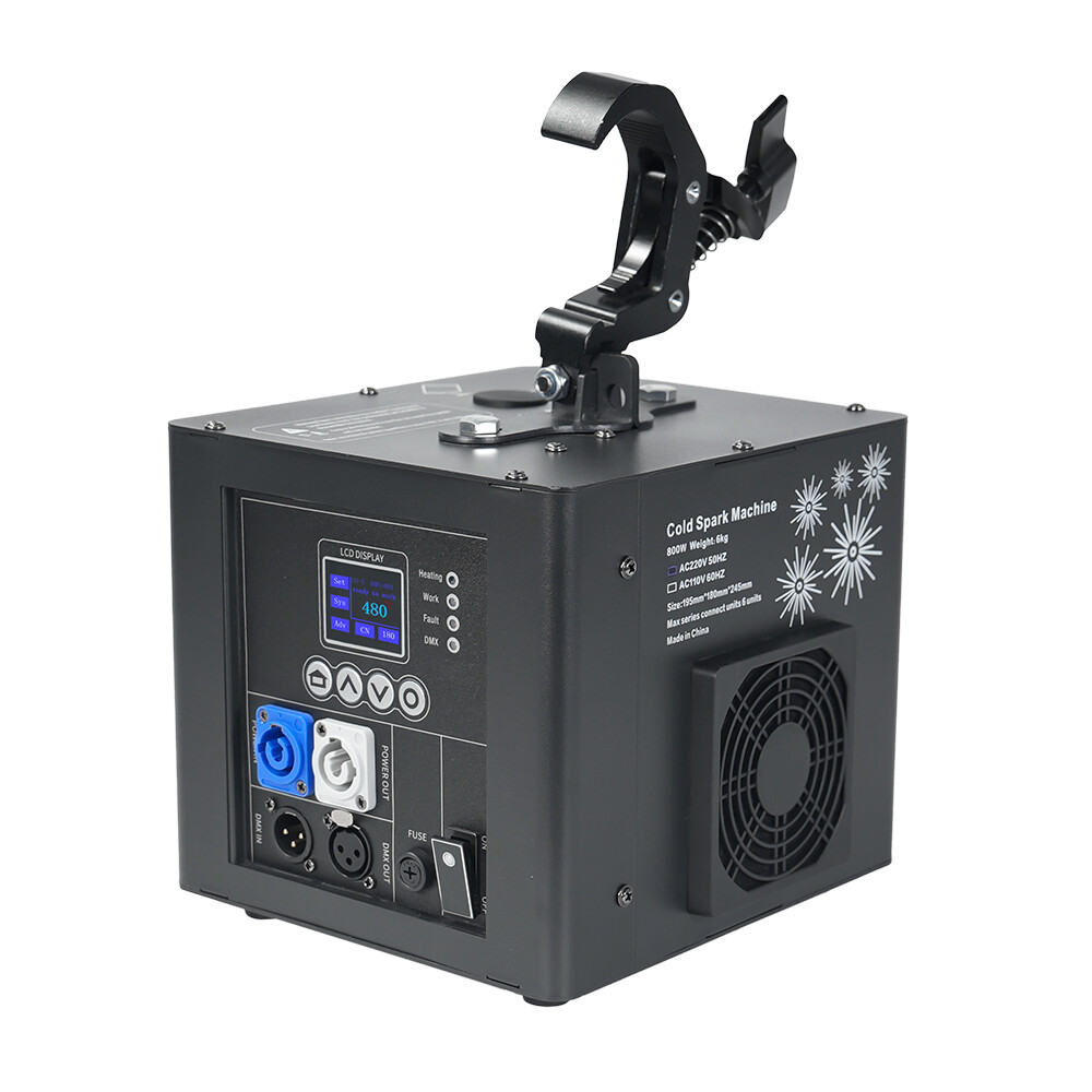 2X 800W Spray Down Firework Cold Spark Machine Waterfall Sparkler Remote Control