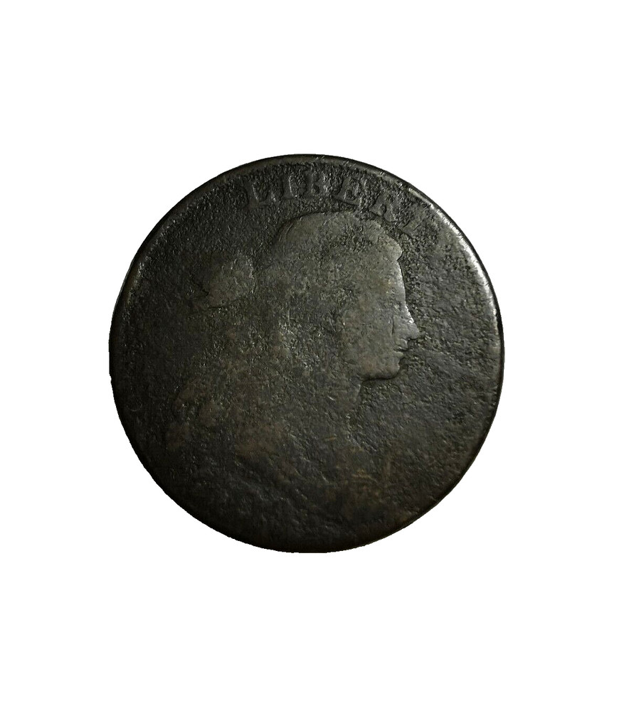 1802 US Draped Bust Large Cent Coin S-231