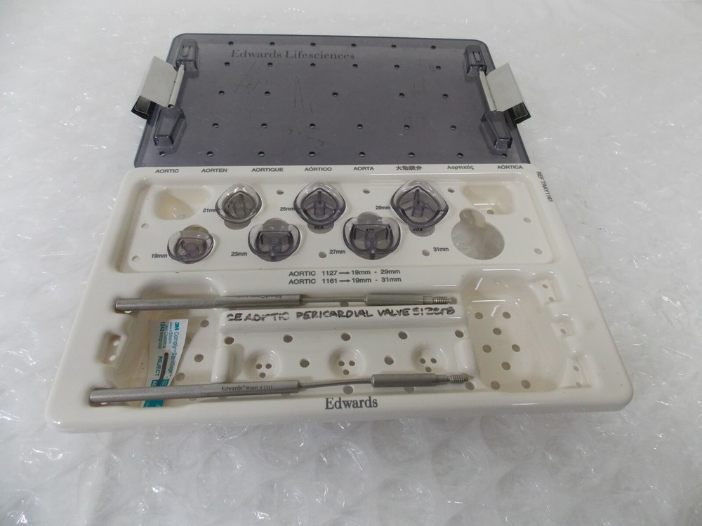 Edwards Life Sciences Aortic Sizers Tray Ref 1161 (60)