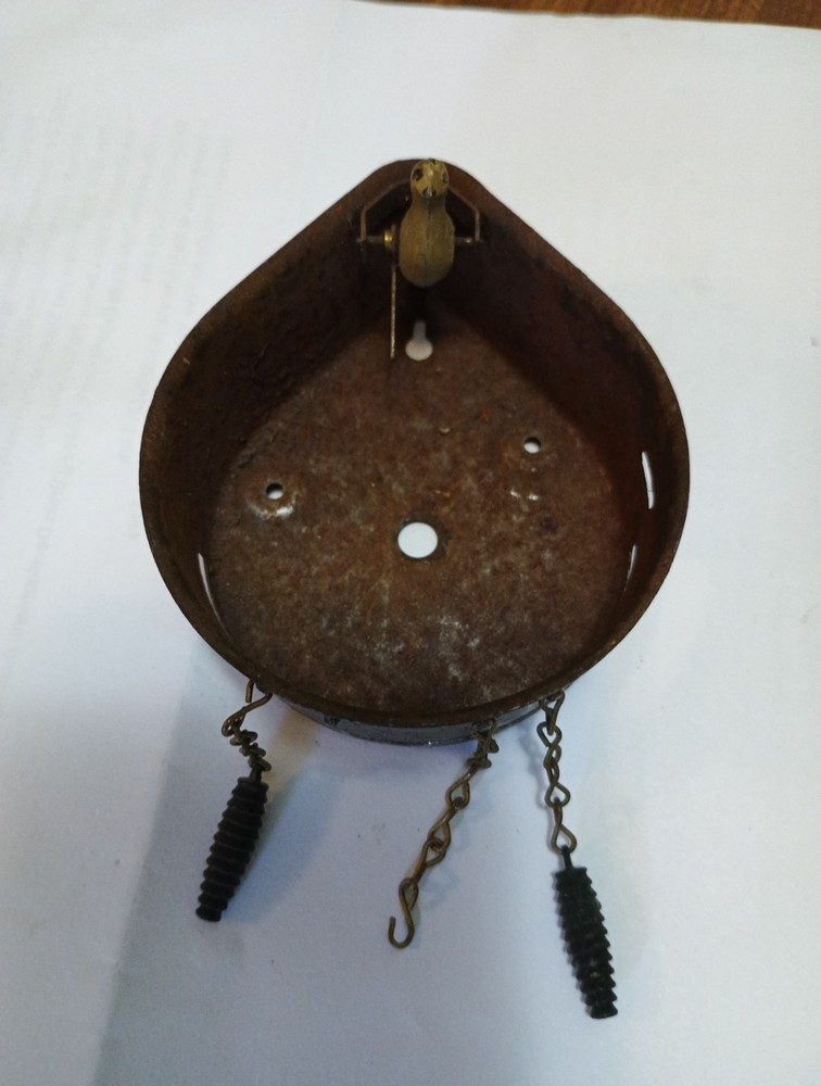 Lux Cuckoo Clock Base Part Metal Antique