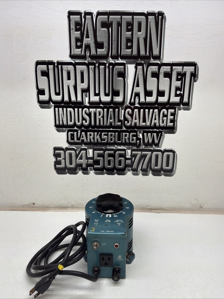 Staco Variable Auto transformer 10AMP Input 120 KVA 1.4 3PN1010
