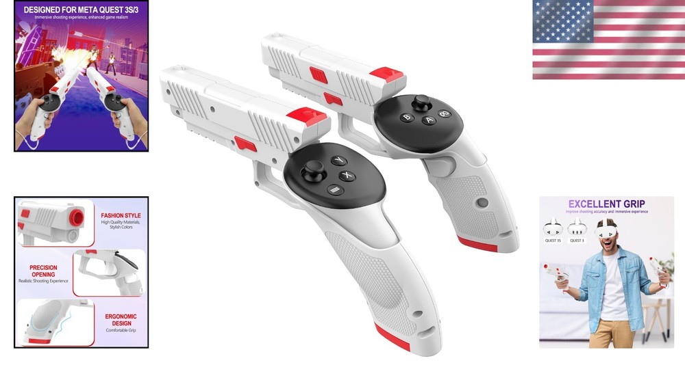 Weighted VR Controller Grip for Oculus Quest 3 - Ultimate Gaming Comfort