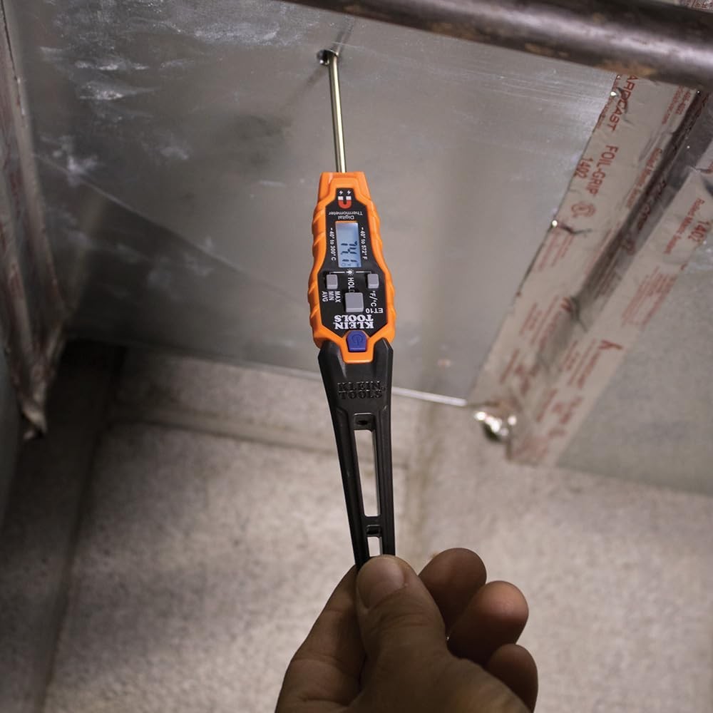 Magnetic HVAC Thermometer with Backlit Display