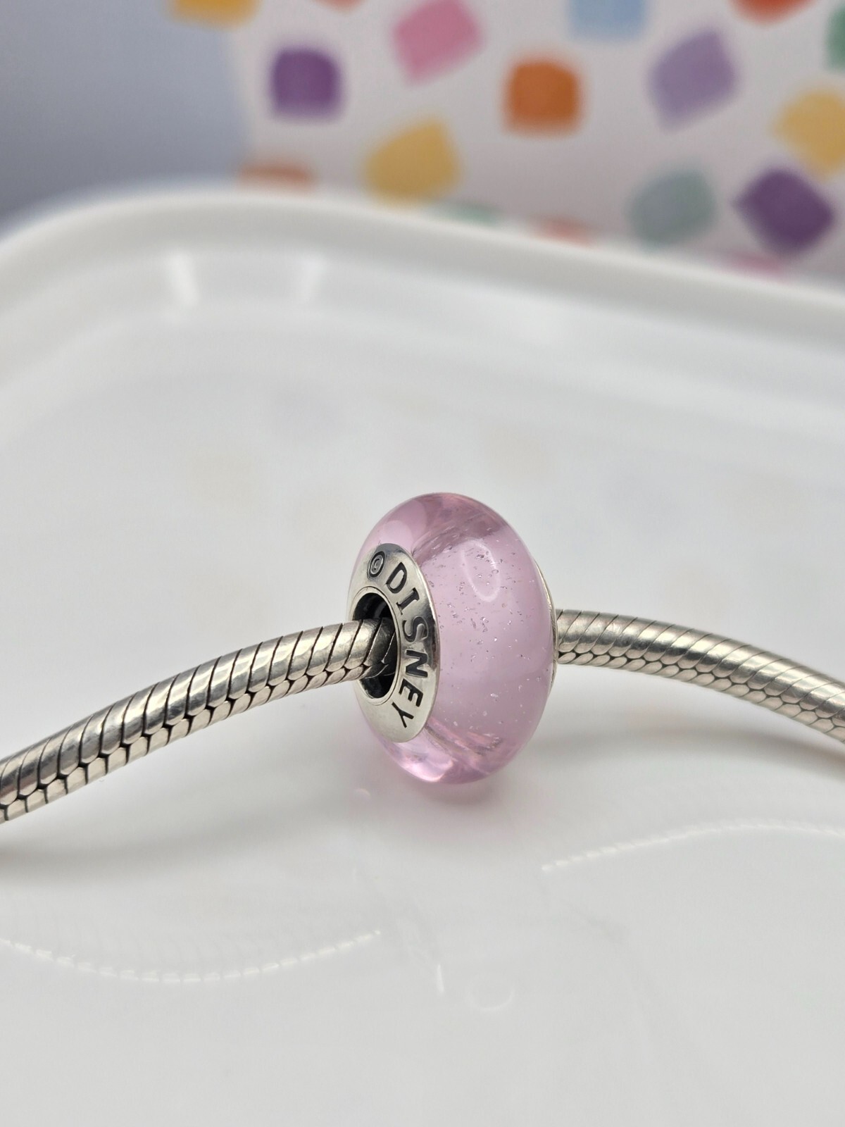 Pandora Disney Aurora Signature Color Murano Glass Charm