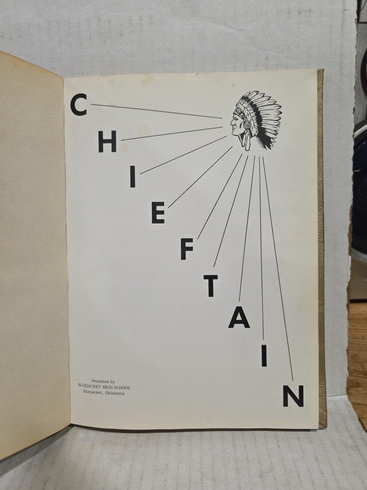 1963 Chieftain Yearbook,Bluejacket High School,Bluejacket,Oklahoma
