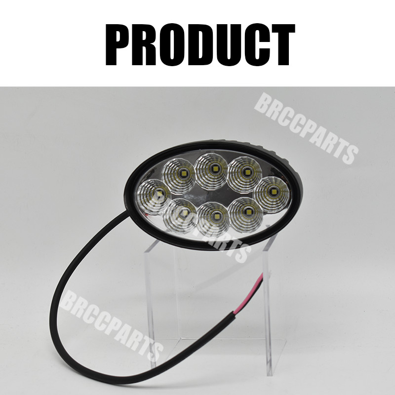 6PCS LED Headlights&Work Lights Kits Replacement For JCB Fastrac Telehandler