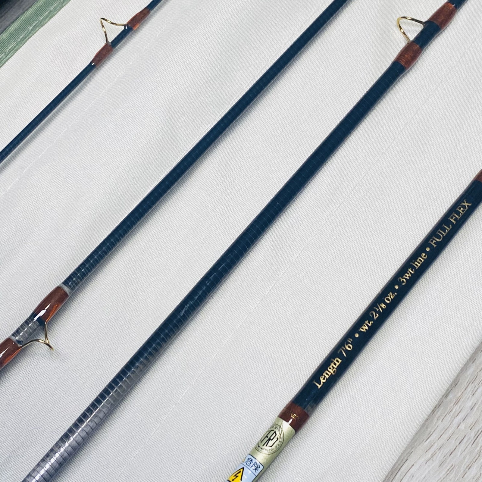 Orvis Superfine TOUCH 763-4 7’6” 3wt Fly rod w/Tube Case Sock Excellent++