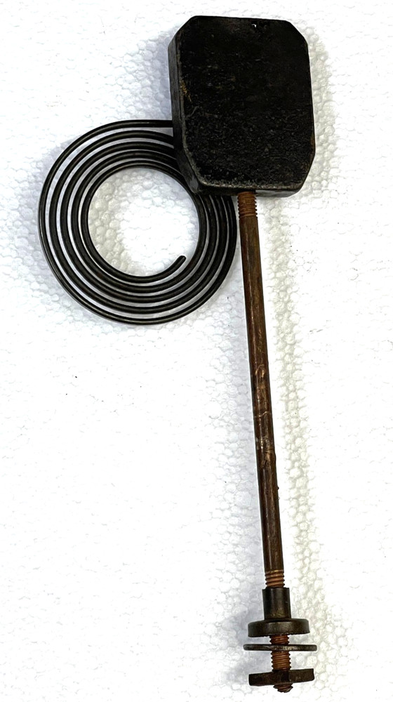 Antique Mantel Clock Wire Gong 6 1/2" High