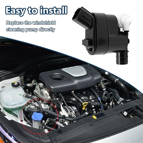 Windshield Washer Pump Assembly, Windshield Washer Motor Compatible with