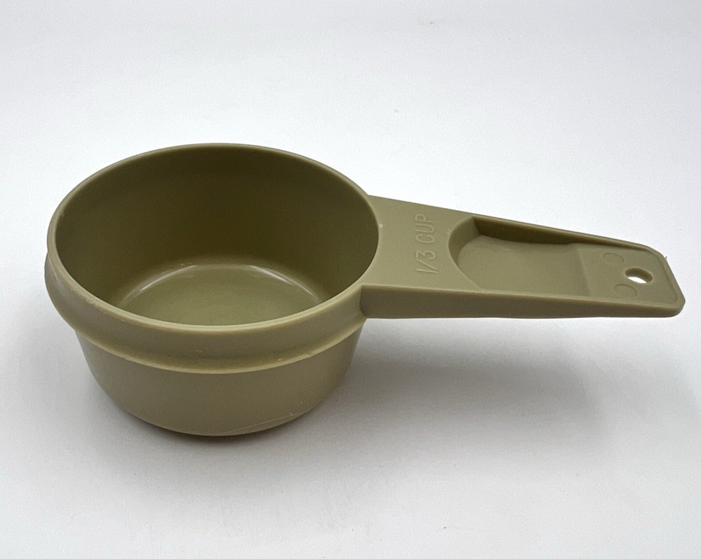 Vintage Tupperware GREEN Measuring Cup 1/3 CUP Replacement #765