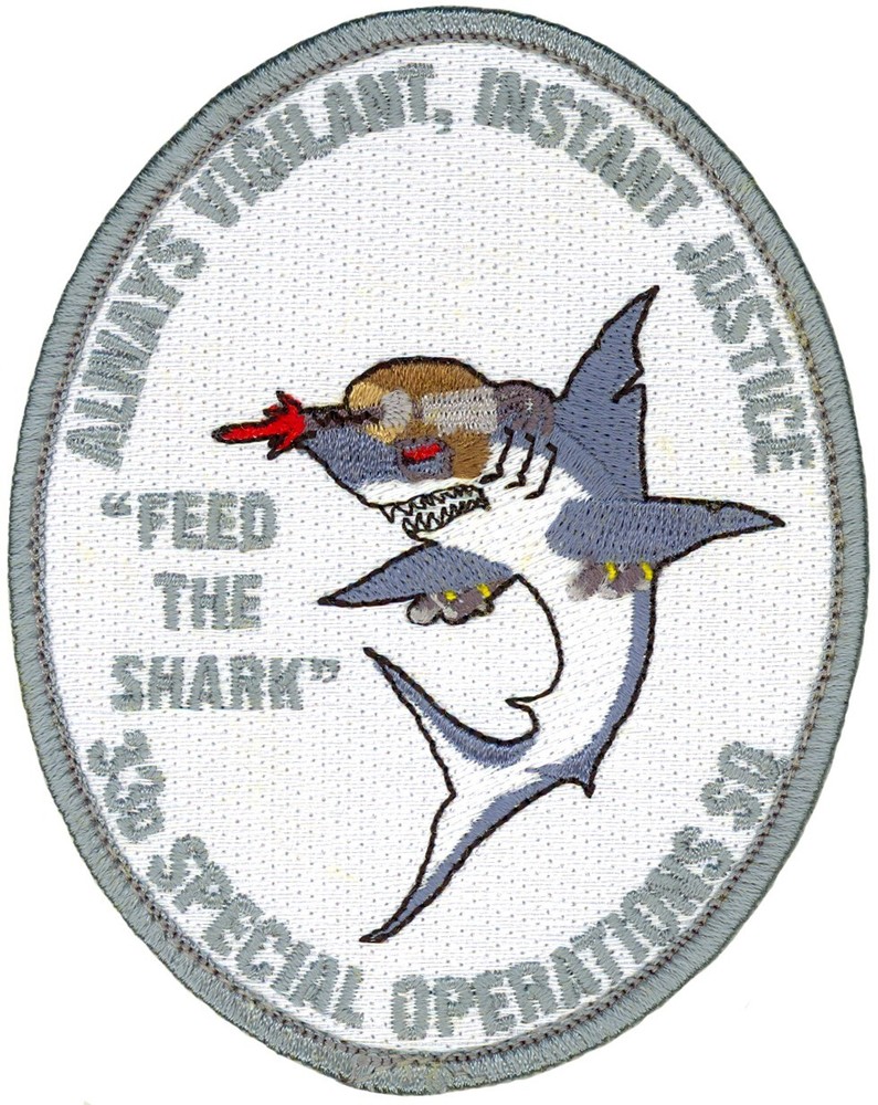 USAF 33d SPECIAL OPERATIONS SQUADRON FEED THE SHARK PATCH