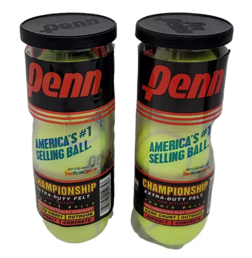 Tennis Ball Mixed Lot Penn Championship Wilson US Open 4 Tubes 12 Balls NEW