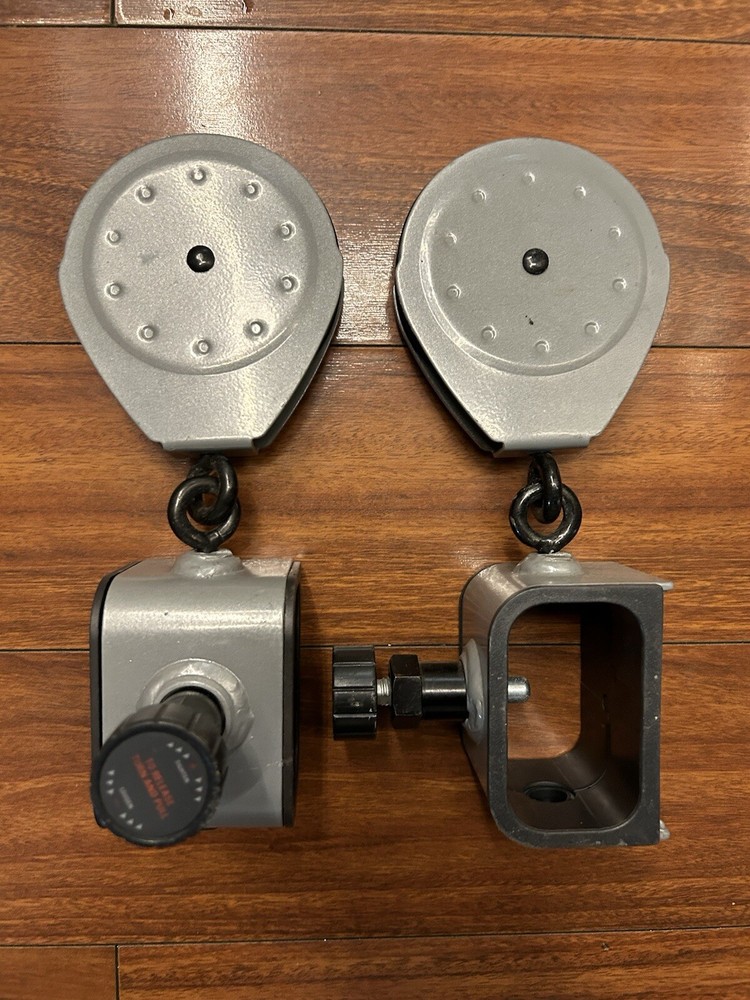 Set of 2x Bowflex Ultimate 2 Slider 4” Pulleys w/ Lock Knobs OEM