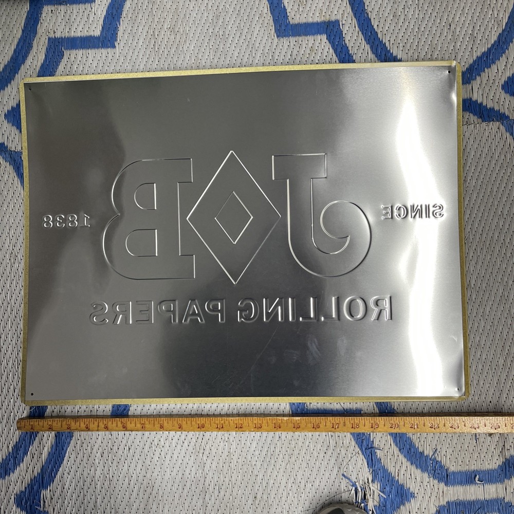 Job Rolling Papers 19”x 25” Metal Sign