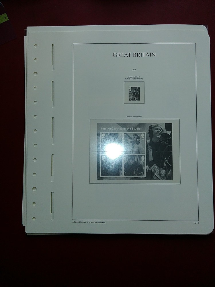 LIGHTHOUSE Commemorative Hingeless album pages Great Britain 2021 Used R2021