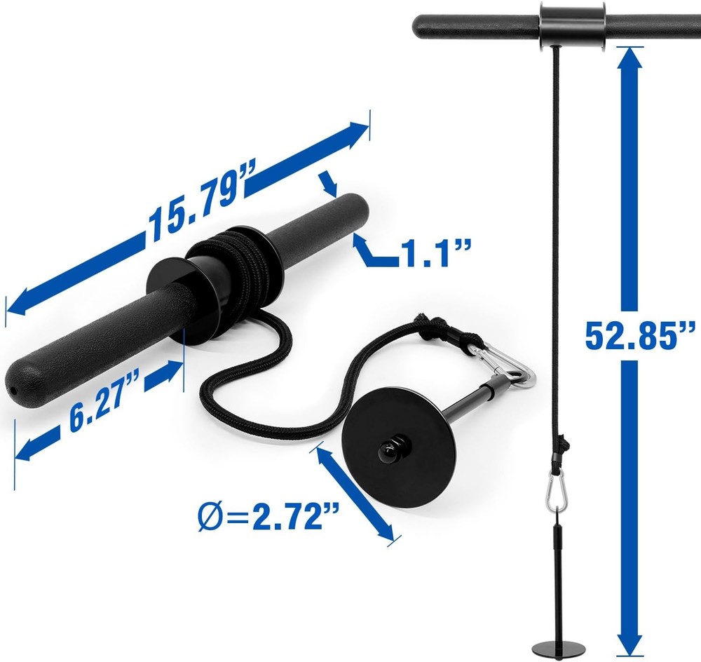 Yes4All Wrist and Forearm Blaster - Roller & 16.30", A. Basic - Black