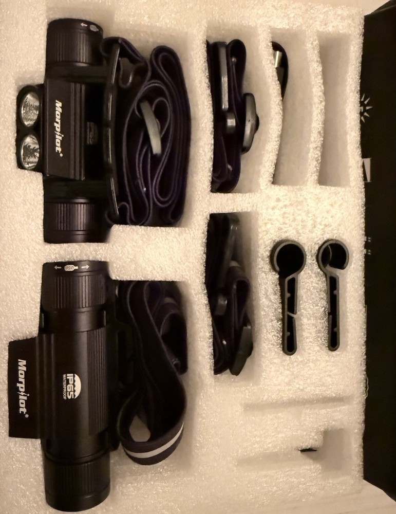 LED Headlamp Rechargeable 2-Pack