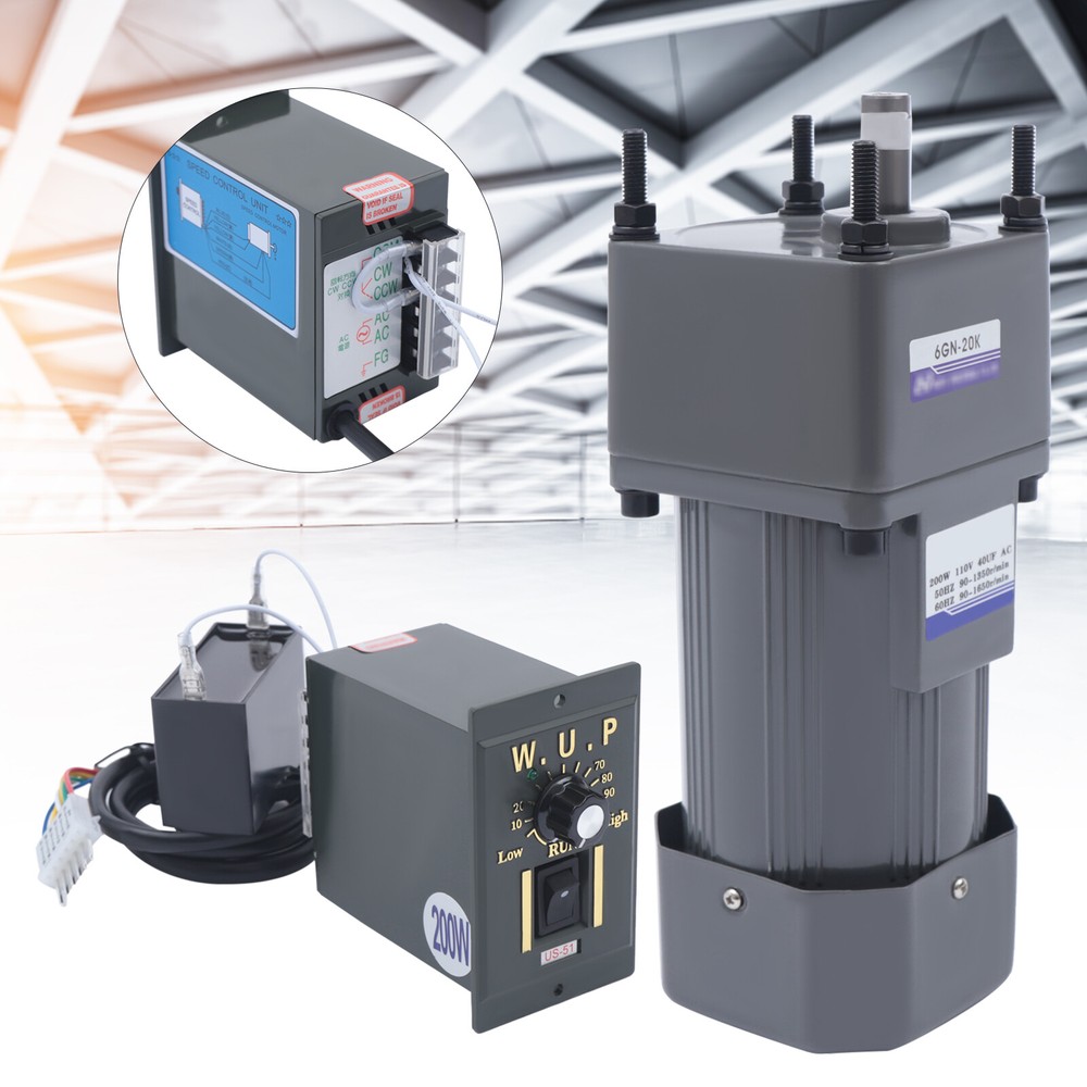Gear Motor 110V Gear Motor Electric Motor Variable Speed Controller