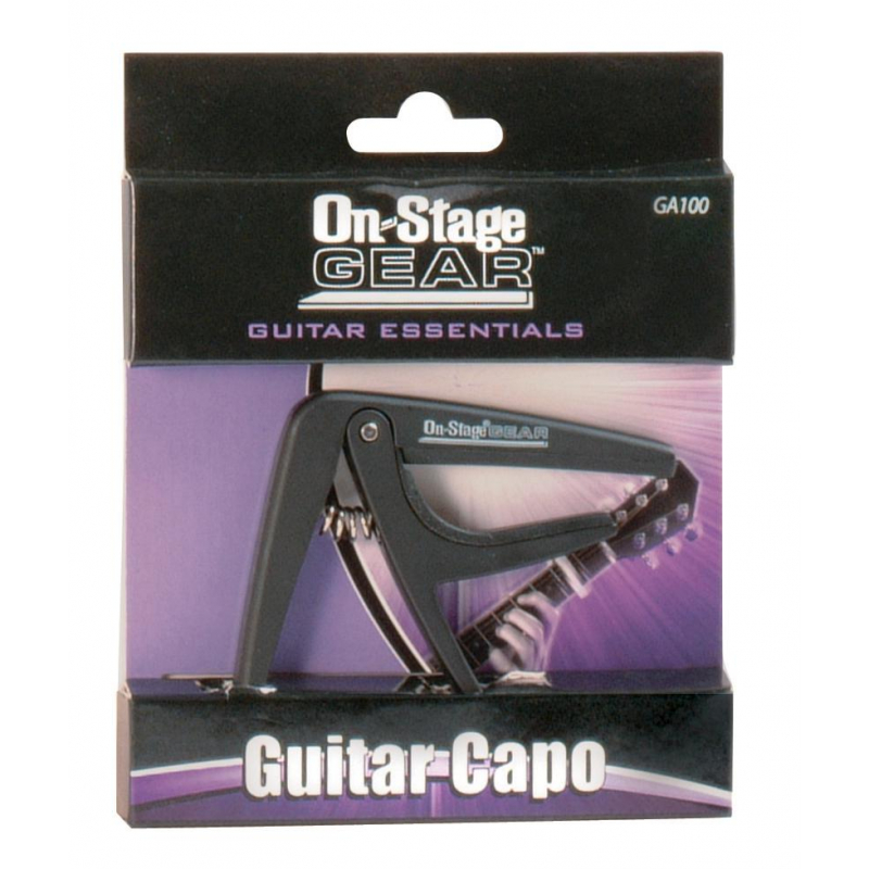 On-Stage GA100 Guitar Capo, Black