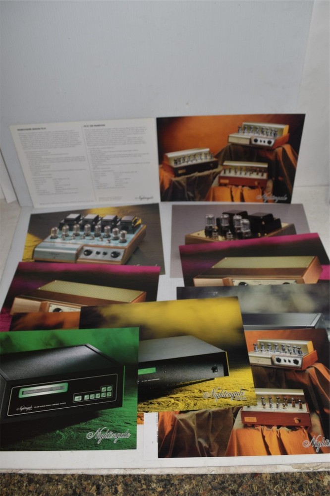 *LL* NIGHTINGALE PREAMPLIFIER INFORMATION BROCHURES  CATALOGS- 20+  (MPR47)