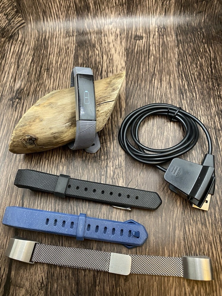 Fitbit Alta Activity Tracker-Charger & Extra Bands - Tested and Working