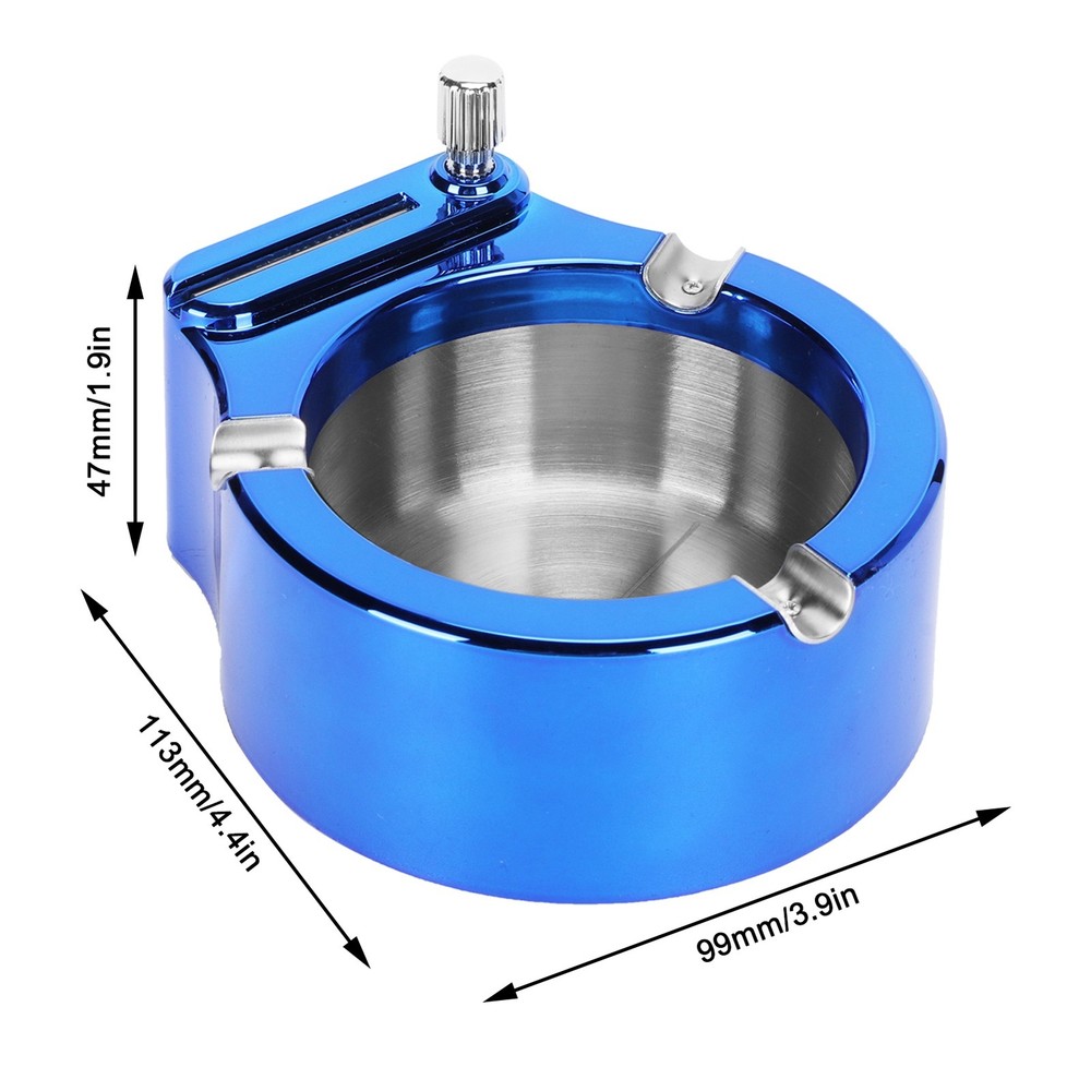 Stainless Steel Ashtray With Lighter Function For Home Use Excellent