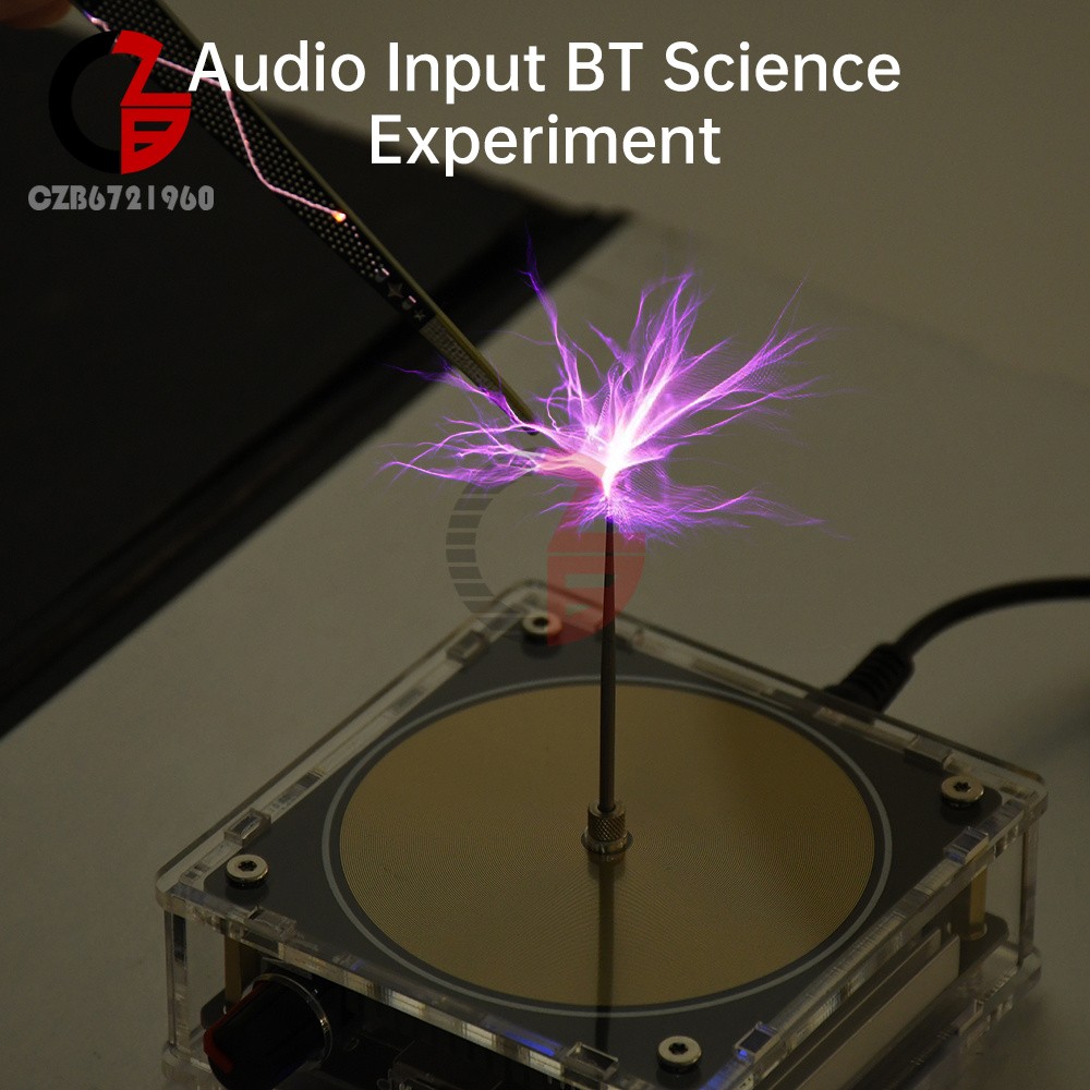 Bluetooth Music Tesla Coil Plasma Loudspeaker Touchable Artificial Lightning DIY