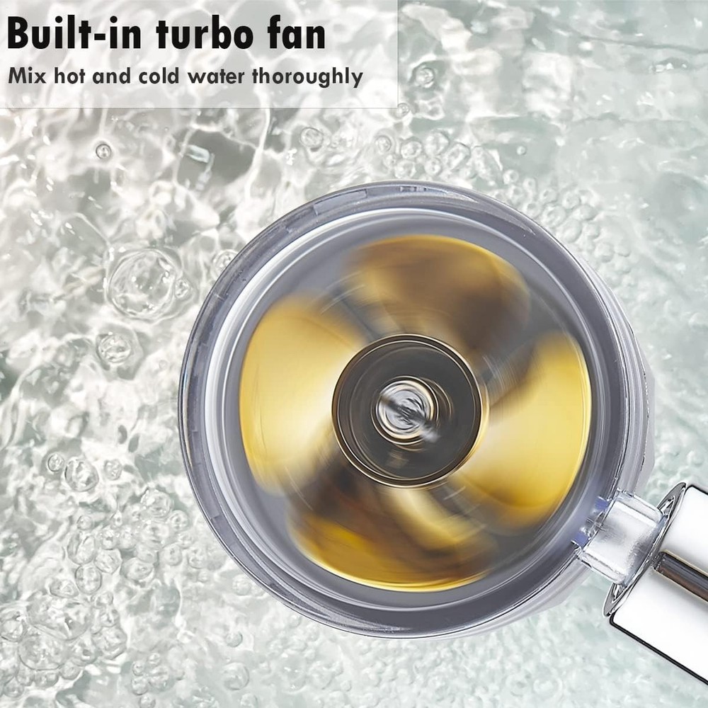 Luxury Features Handheld Shower Head with Powerful Filtration & Pause Switch