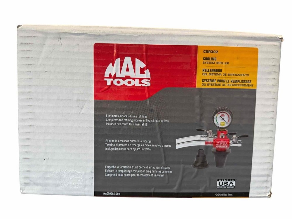 NEW Mac Tools Universal-Fit Cooling System Refiller CSR302