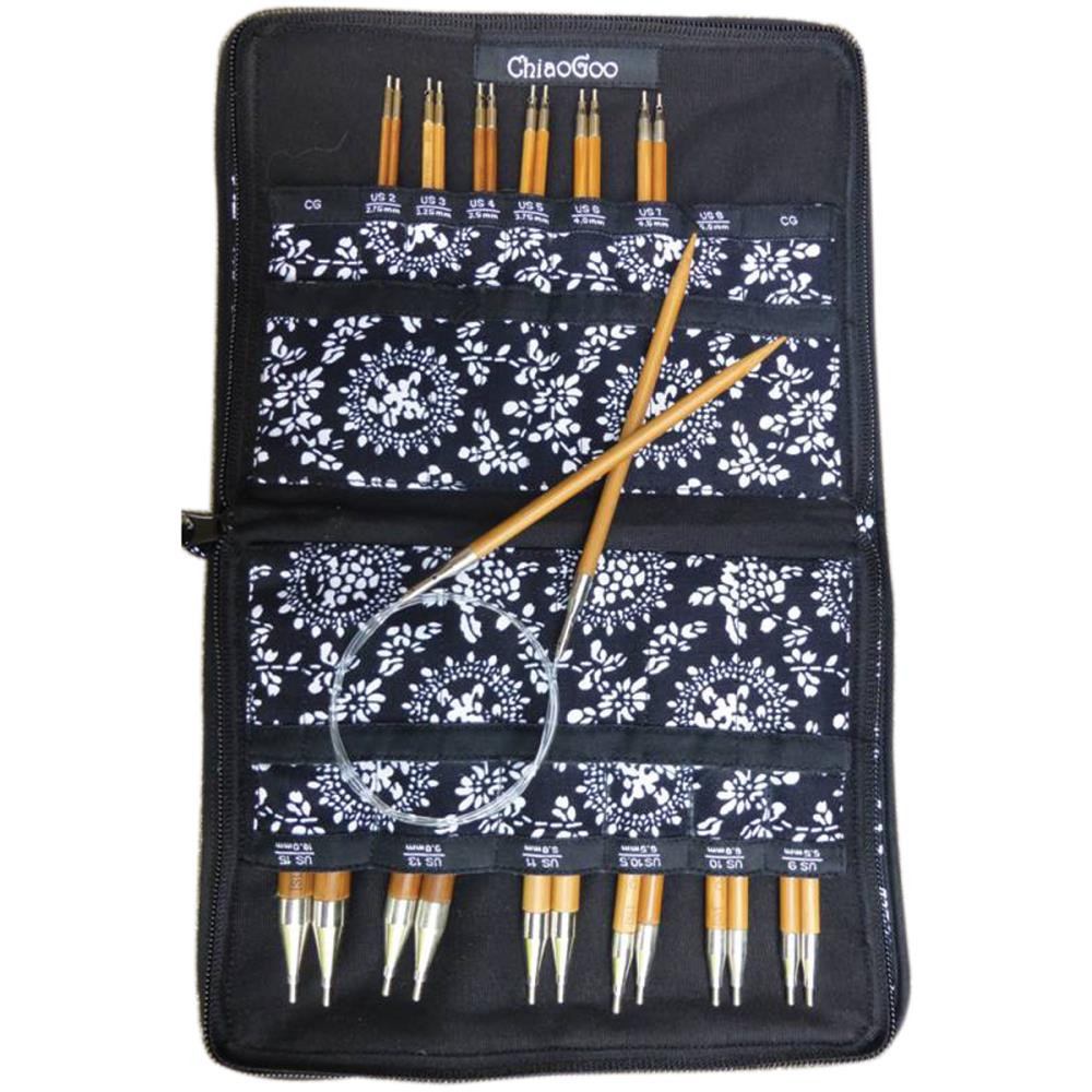 ChiaoGoo SPIN Bamboo Interchangeable Needle Set - Complete, Large or Small