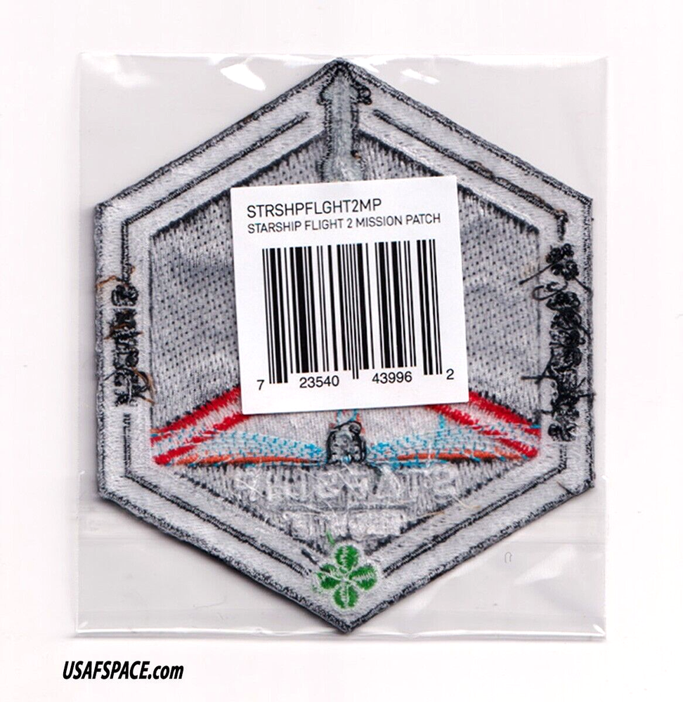 Authentic SPACEX -STARSHIP TEST FLIGHT-2 -SUPER HEAVY-STARBASE, TX-Mission PATCH