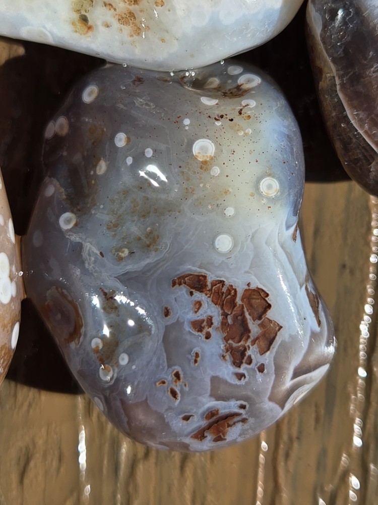 Botswana Agate Selects - SPOTS AND DOTS - Rough, Natural, Not Polished A+ Grade