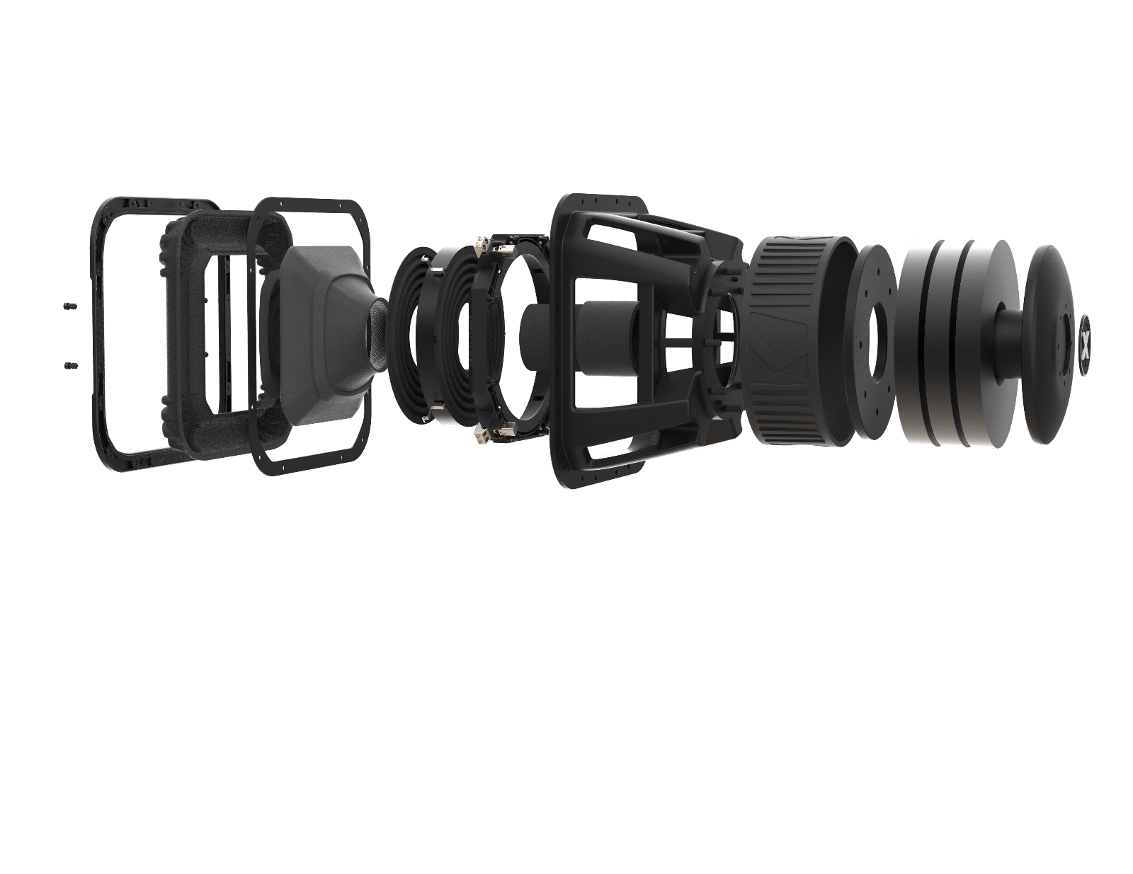 Kicker 49L7X122 - SoloX L7X 12-Inch (30cm), Ferrite Competition Subwoofer, 2 Ohm