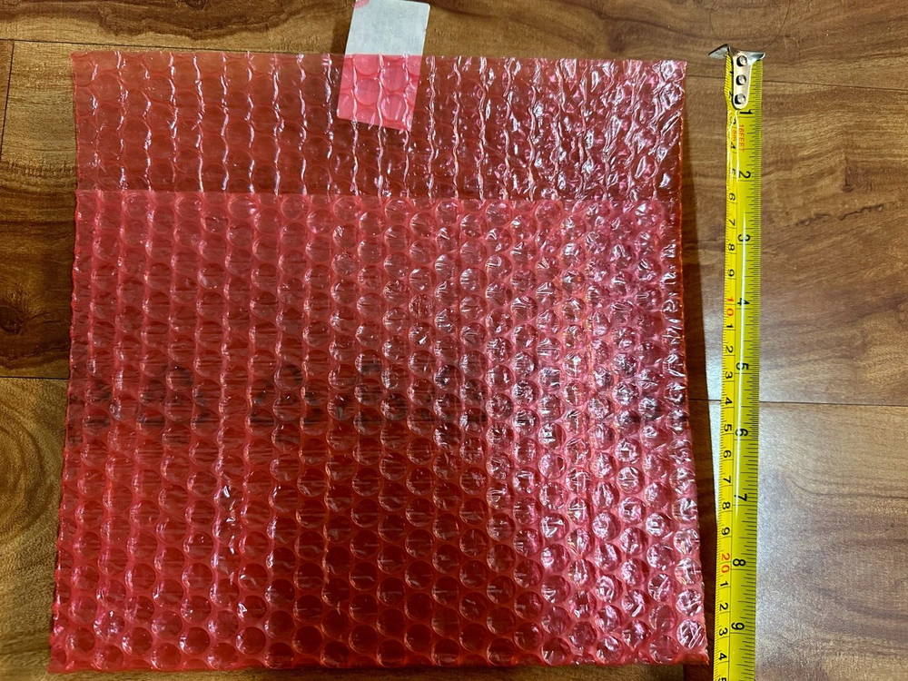 100x Red Self LP-PE Anti Static Bubble Bag (Width Length 9.9" - 9.5")