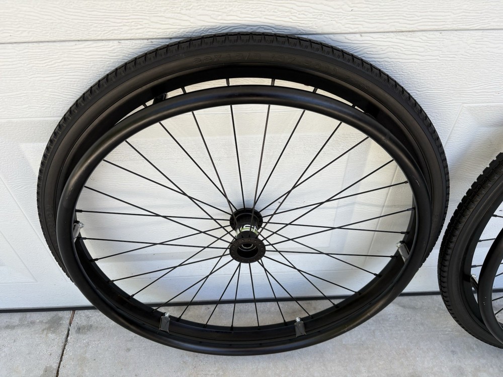 Shadow Wheelchair Wheels .Pair . 22" Quickie ,Tilite .