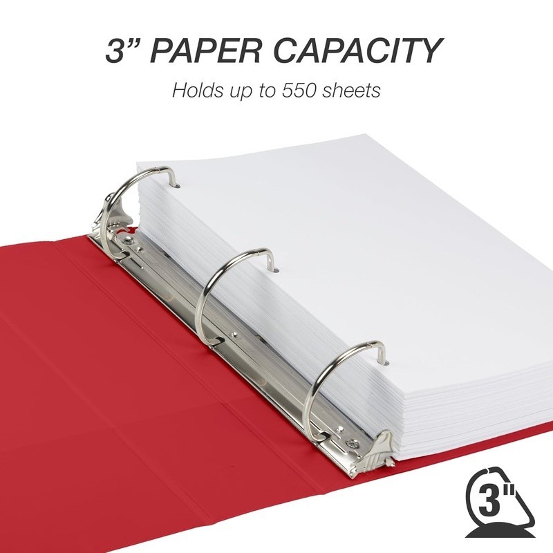 Heavy-Duty 3-Ring D-Ring Binder Tear-Resistant Document Organizer Customizable