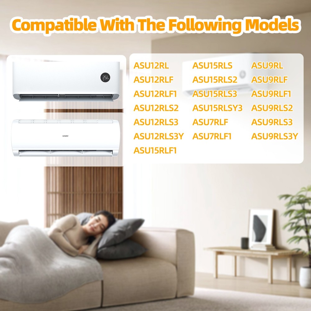 4 Pack Air Filter Fit for Fujitsu General Mini Split Models UTR-FA16 UTR-FA16-2