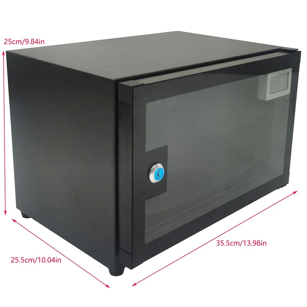 Single Layer Digital Dehumidify Dry Cabinet Box 18L Full Automatic Camera & Lens