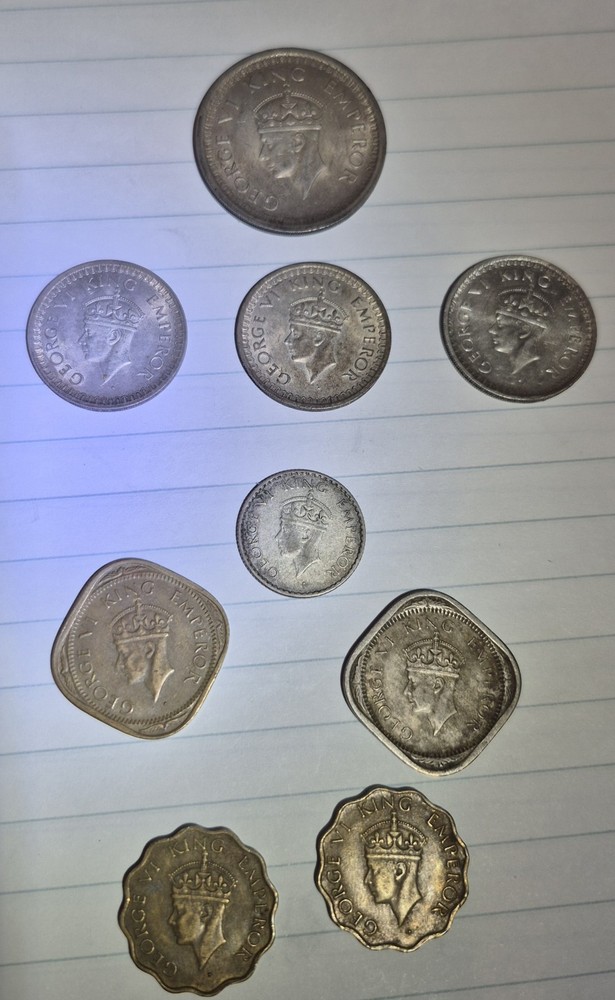 Indian Silver Rupees And Annas