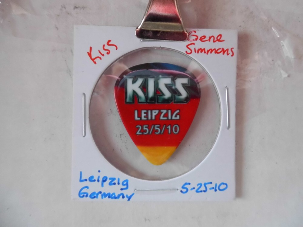 KISS "GENE SIMMONS" GERMANY 2010 GUITAR PICK~READ DESCRIPTION #10~12