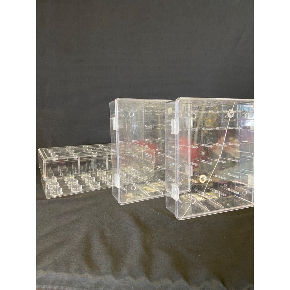 Large Plastic Sewing Thread Holder Case Boxes set of 3