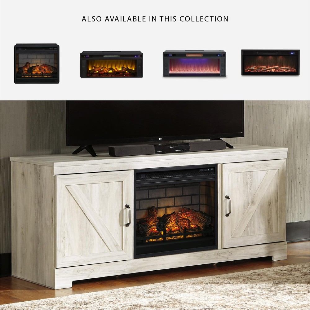 24" Electric Infrared Fireplace Insert with Remote Control, Black
