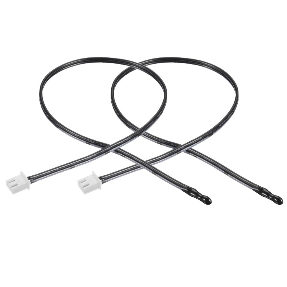 2Pcs 15.7" 10K NTC Thermistor Probe for Air Conditioner Epoxy Temp Sensor
