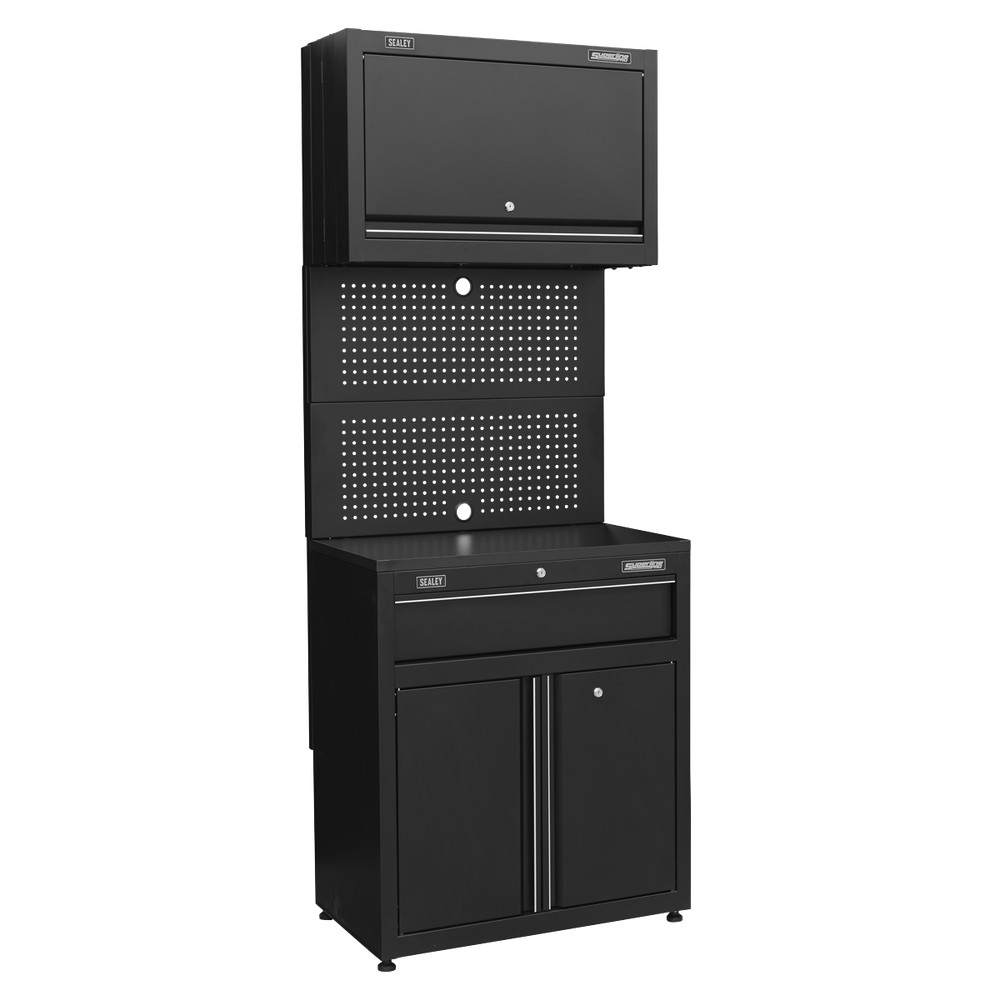 Modular Wall & Base Tool Storage Cabinet Unit with Drawer Sealey APMS2HFPD B