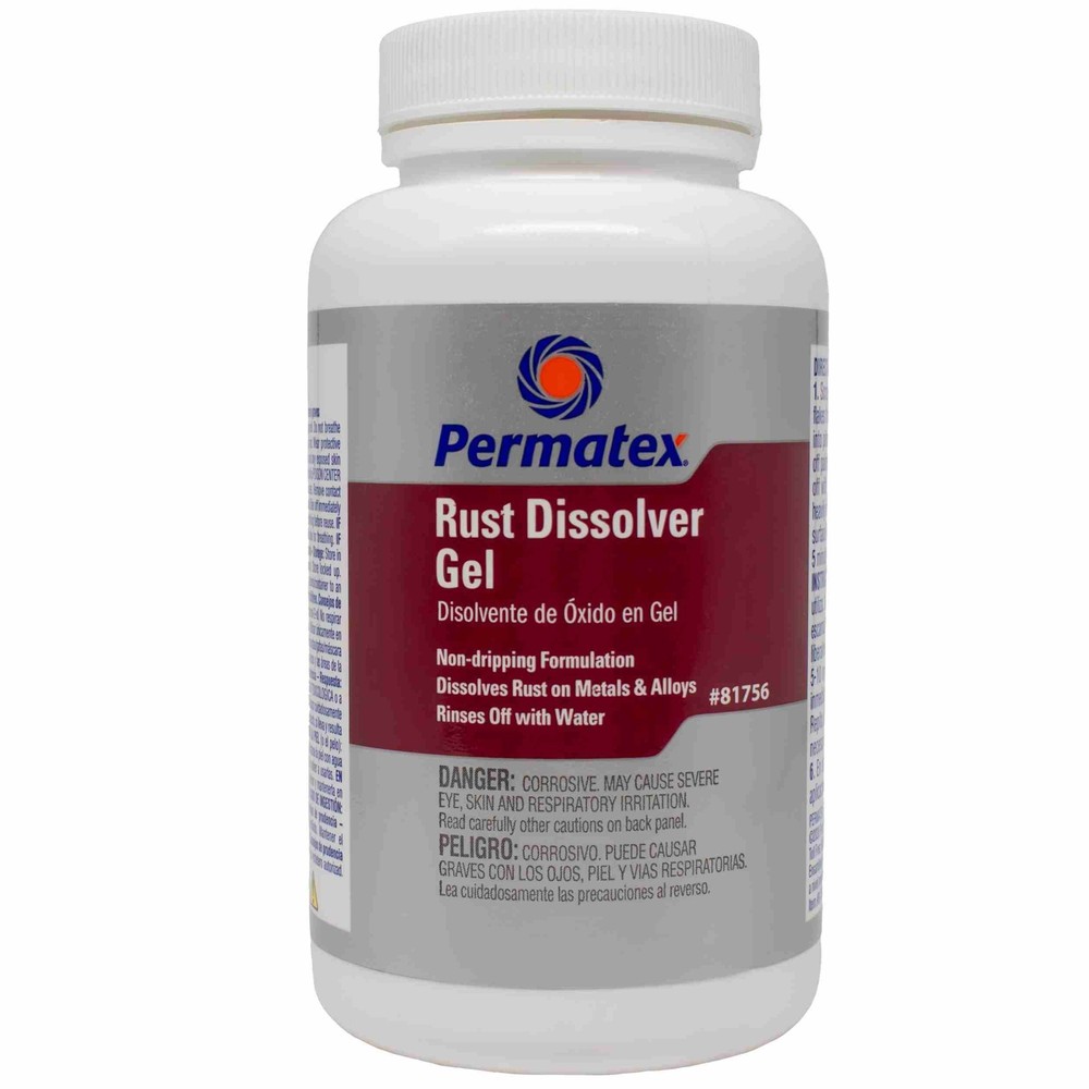 Permatex 81756 Rust Remover - Rust Dissolver Gel - 8 oz Bottle - Each