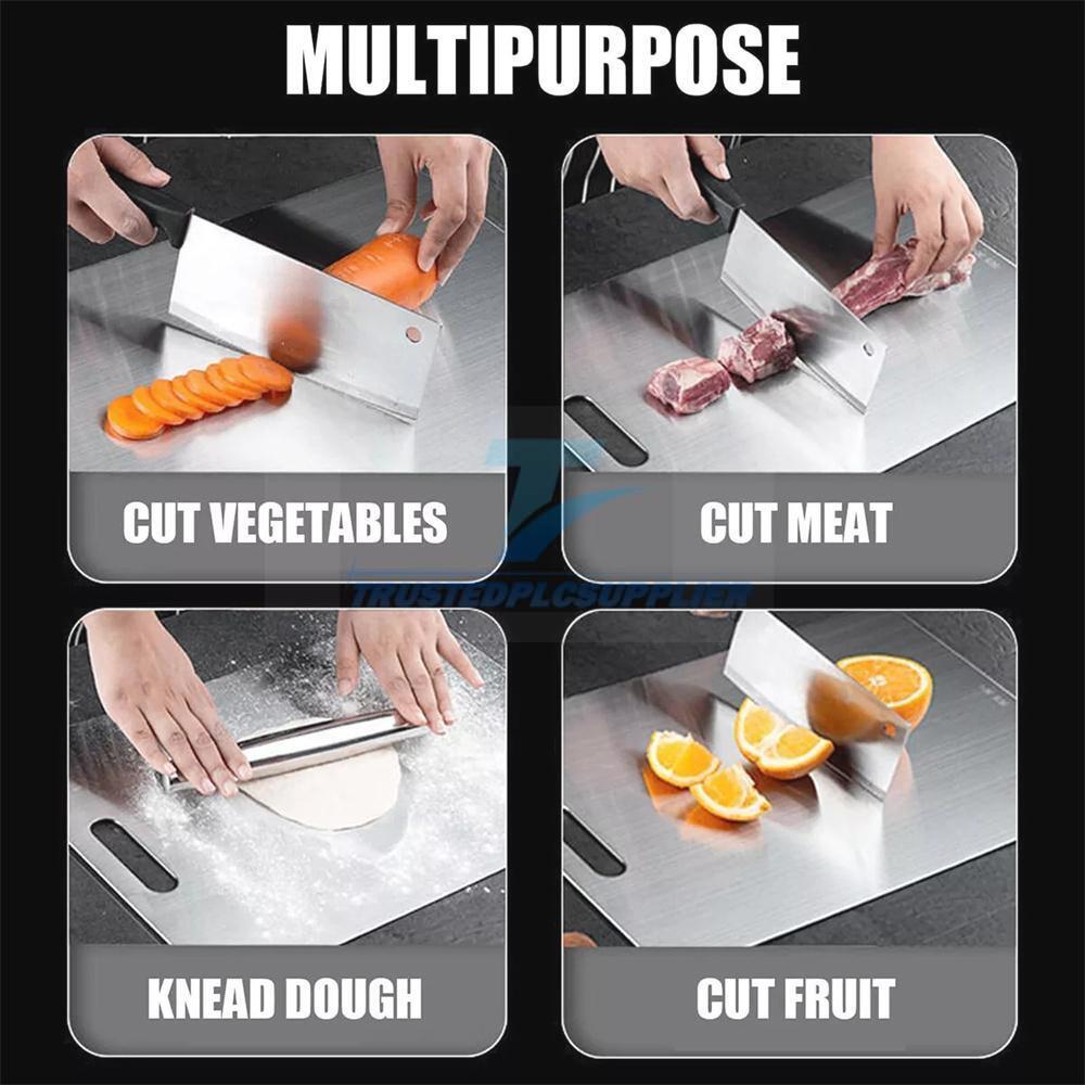 Titanium Cutting Board Double-Sided Titanium Cutting Boards for Kitchen Camping