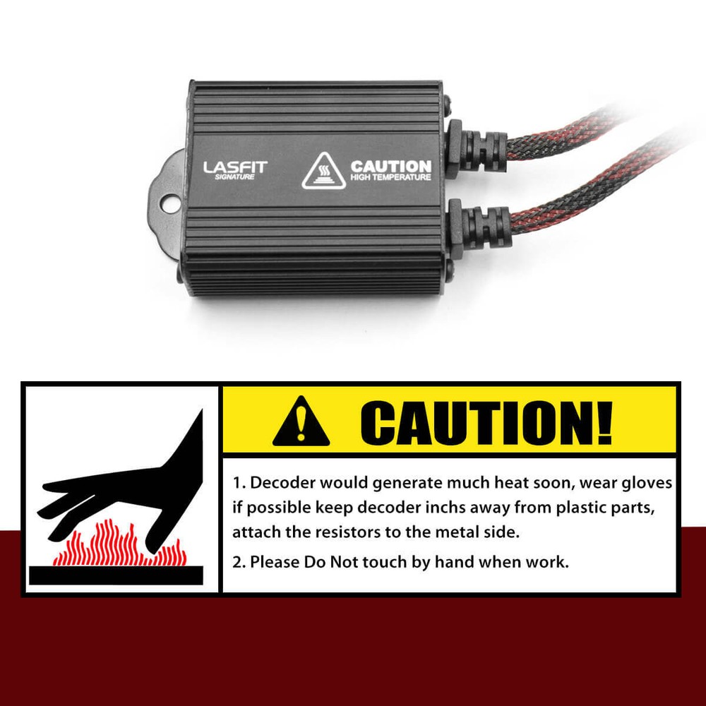 LASFIT 9005 LED Bulbs Canbus Decoder Error Free Warning Canceller Anti Flicker