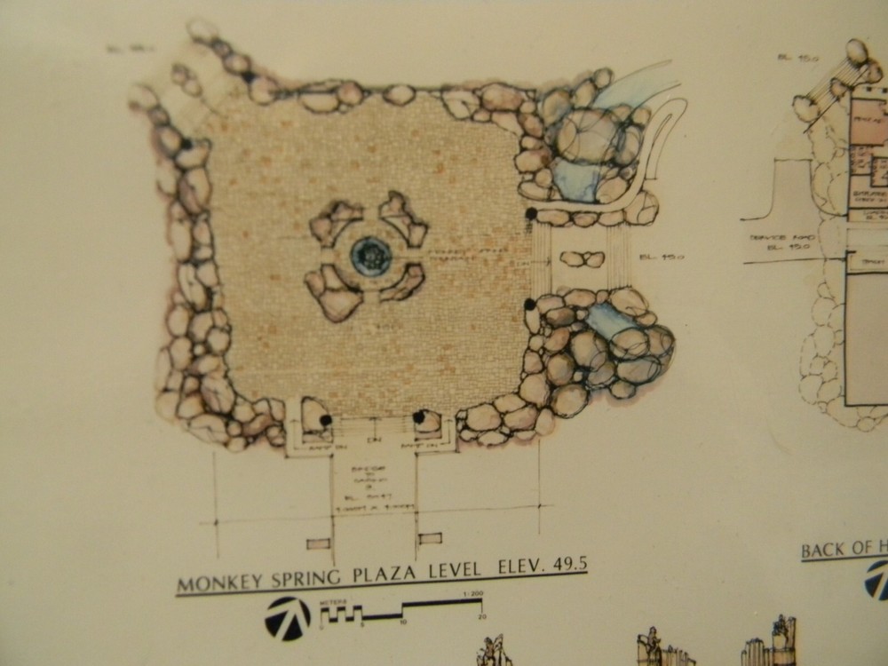 Architecture Plan SUN CITY Resort BOPHUTHATSWANA "Monkey Spring Plaza"