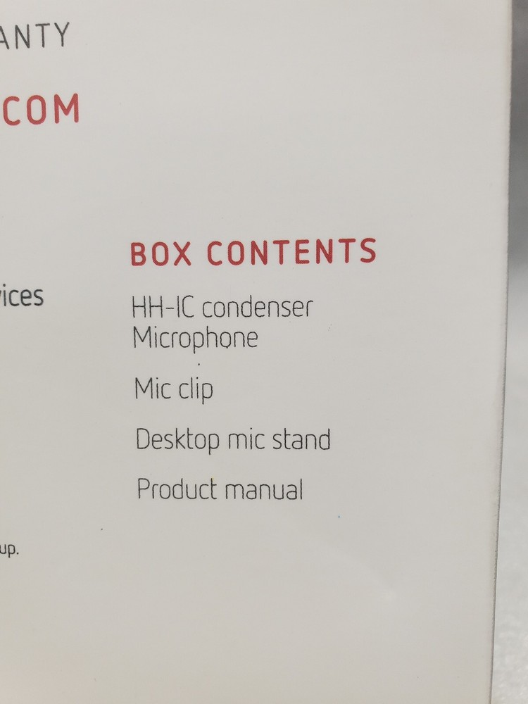 Polsen HH-IC Handheld Condenser Microphone for iOS /Android Devices- Open Box